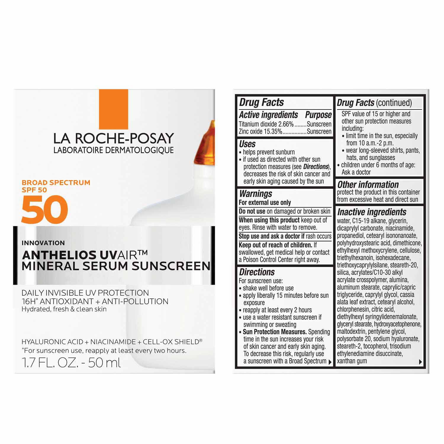 Anthelios UVAir SPF 50 Mineral Serum Sunscreen - Image 12