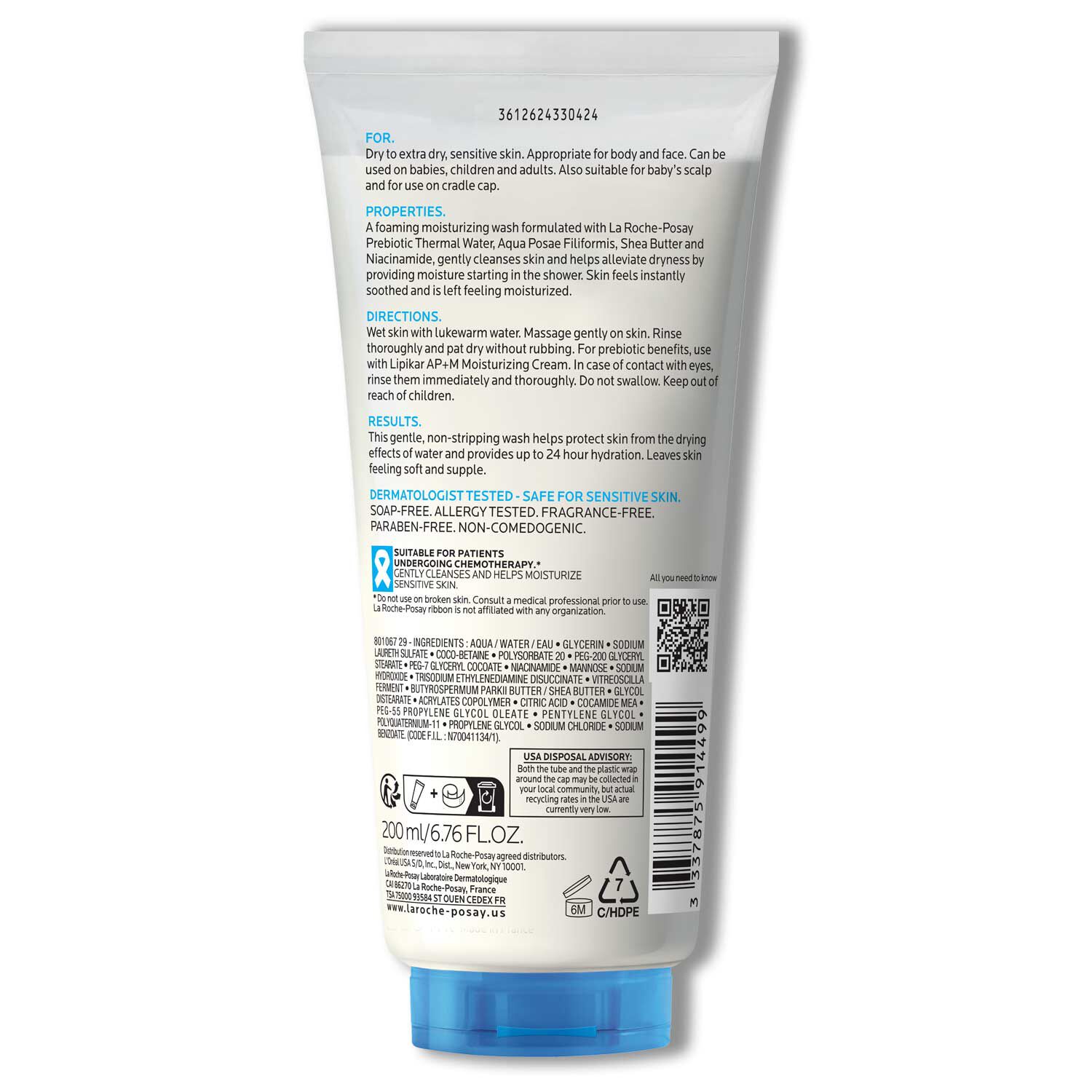 Lipikar Wash AP+ Moisturizing Body & Face Wash - Image 7