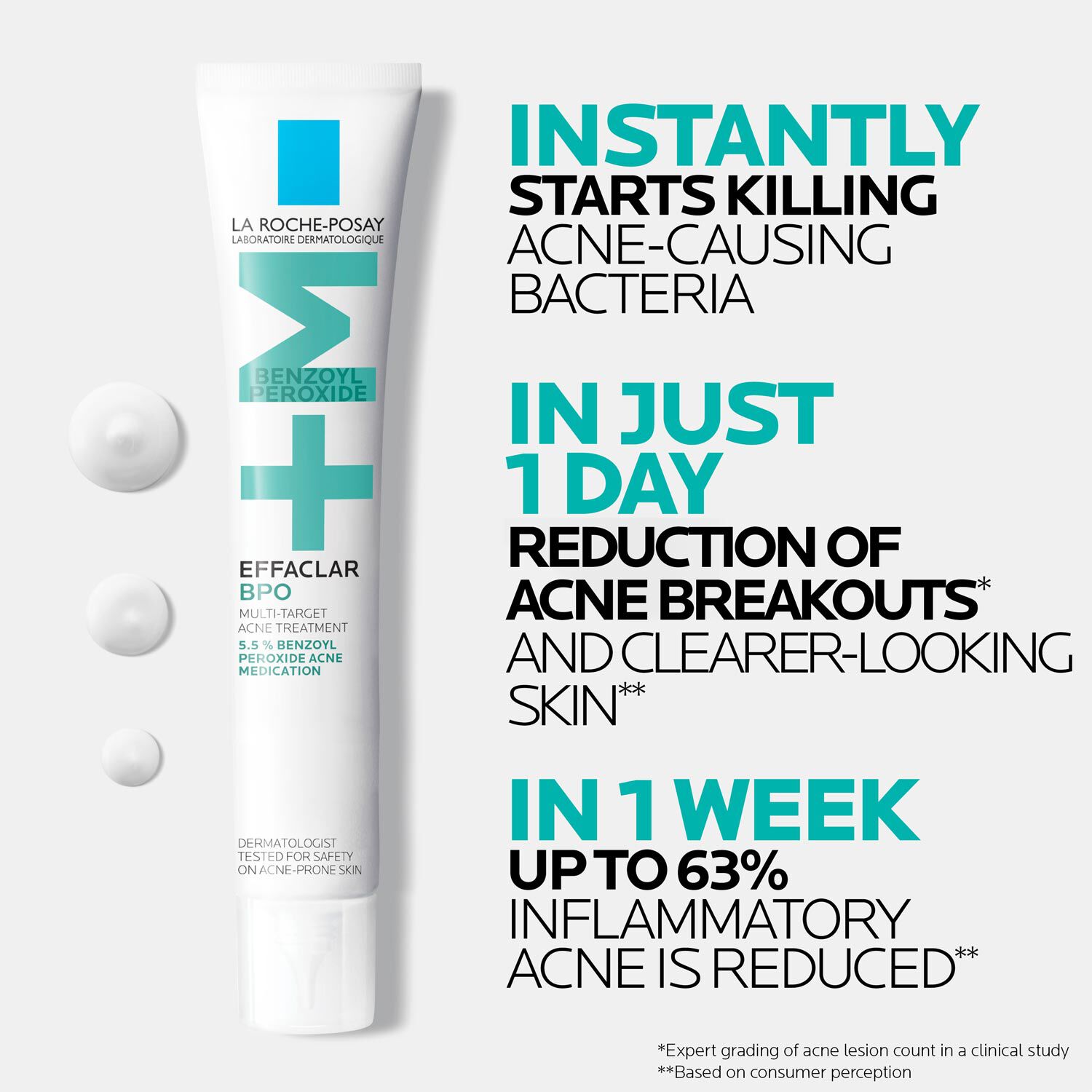 Effaclar BPO Multi-Target Acne Treatment with 5.5% Benzoyl Peroxide - Image 4