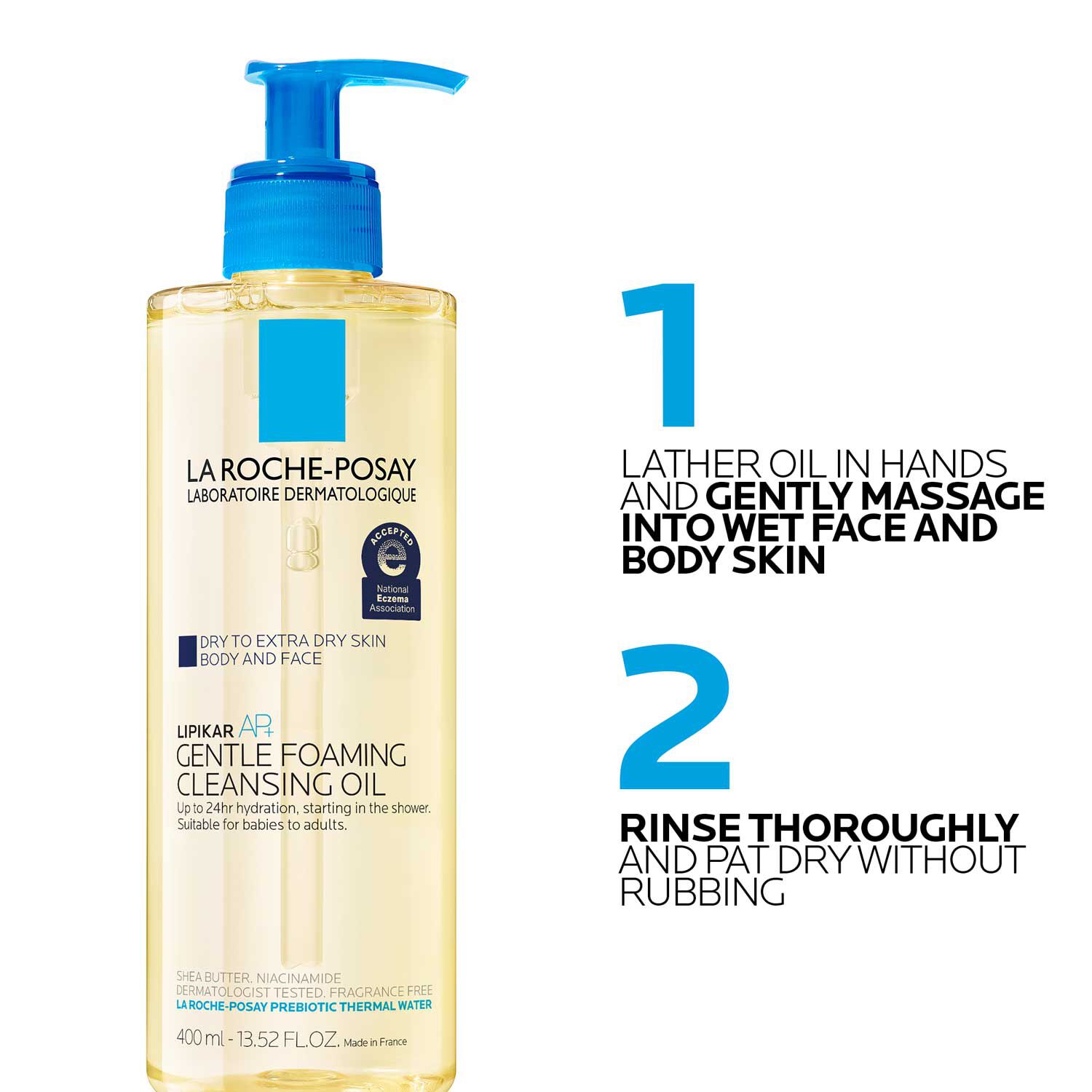 Lipikar AP+ Gentle Foaming Cleansing Oil - Image 10