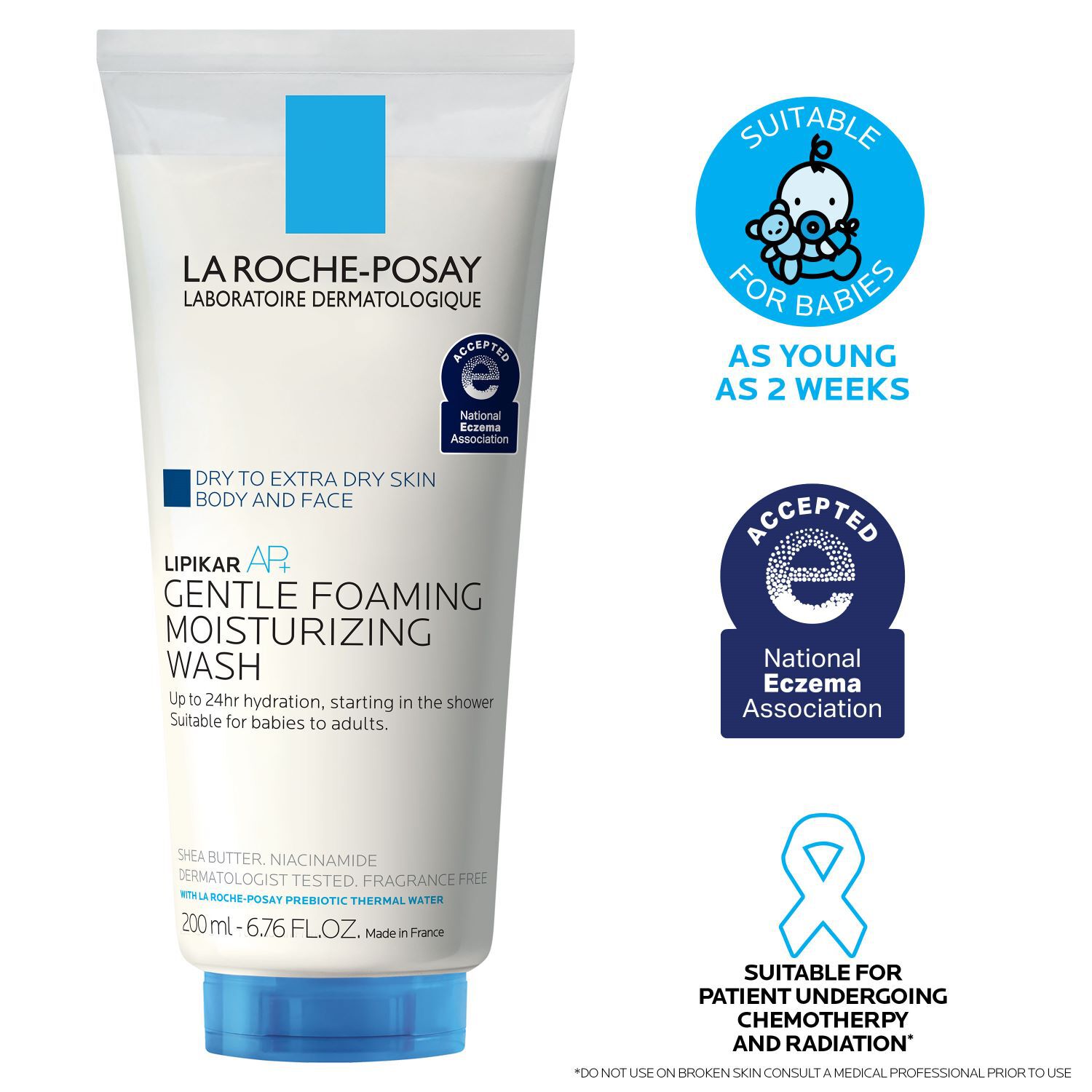 Lipikar Wash AP+ Moisturizing Body & Face Wash - Image 10