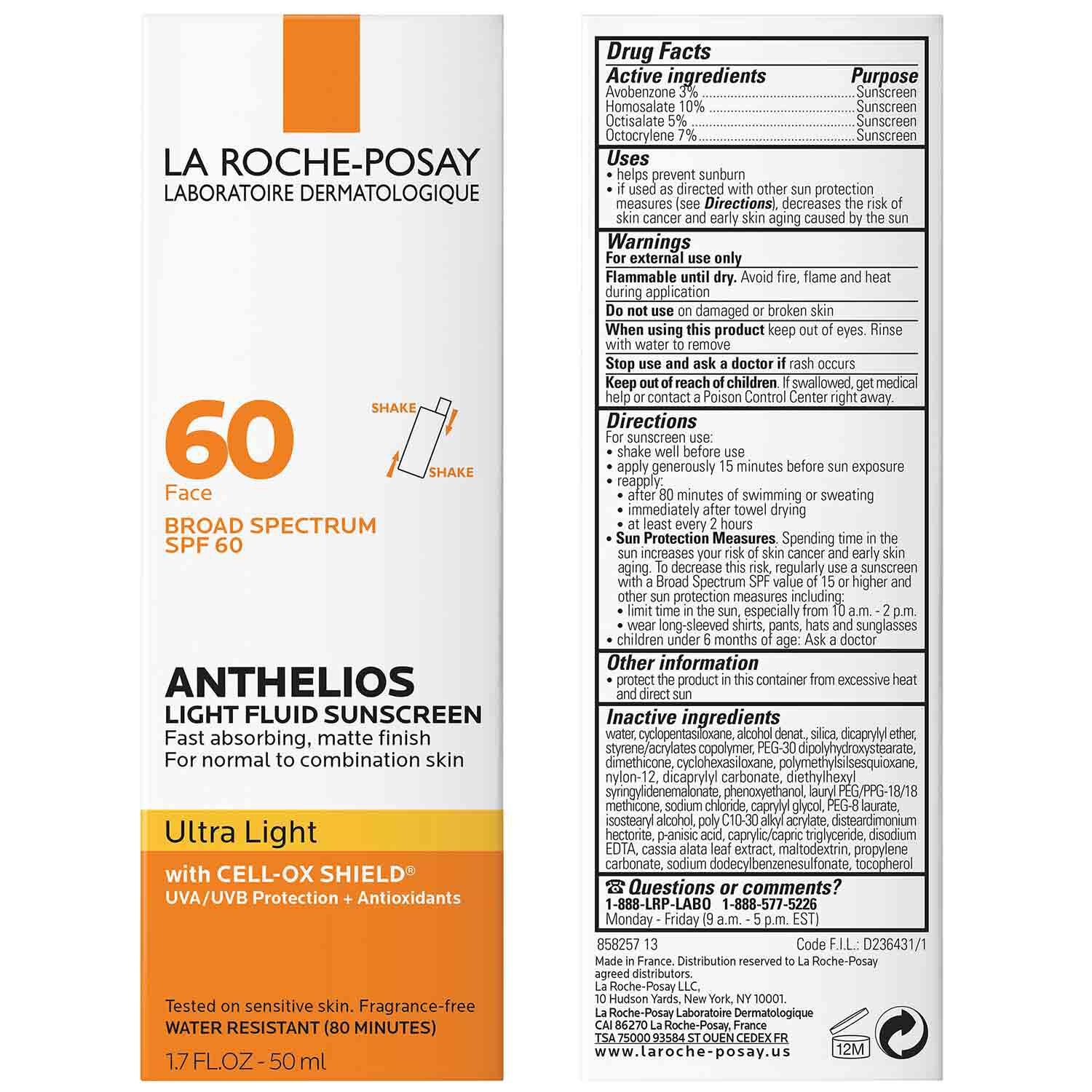 Anthelios Ultra Light Fluid Facial Sunscreen SPF 60 - Image 9