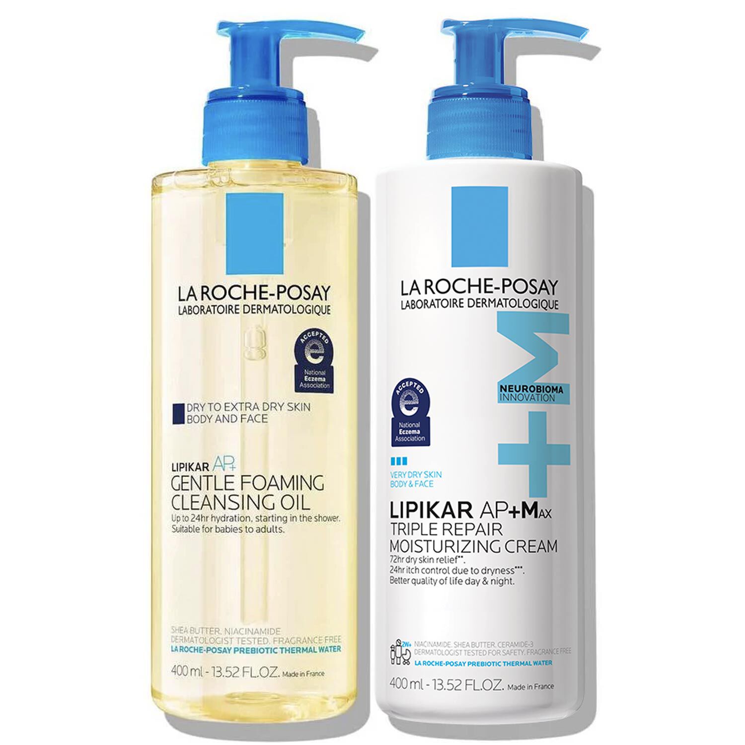 Lipikar AP+ Cleansing Oil & AP+M Moisturizing Cream Set - Image 1
