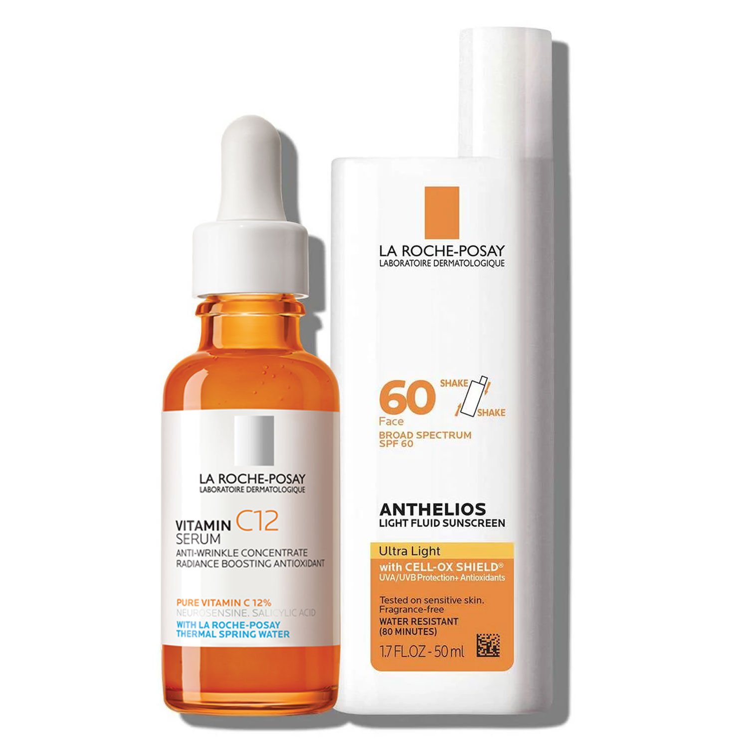 Vitamin C12 Serum & Anthelios Ultra-Light Sunscreen SPF 60 - Image 1