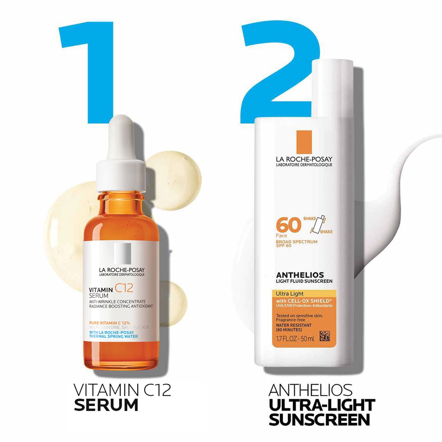 Vitamin C12 Serum & Anthelios Ultra-Light Sunscreen SPF 60 - Image 2